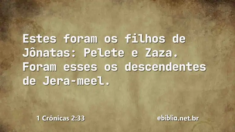 1 Crônicas 2:33