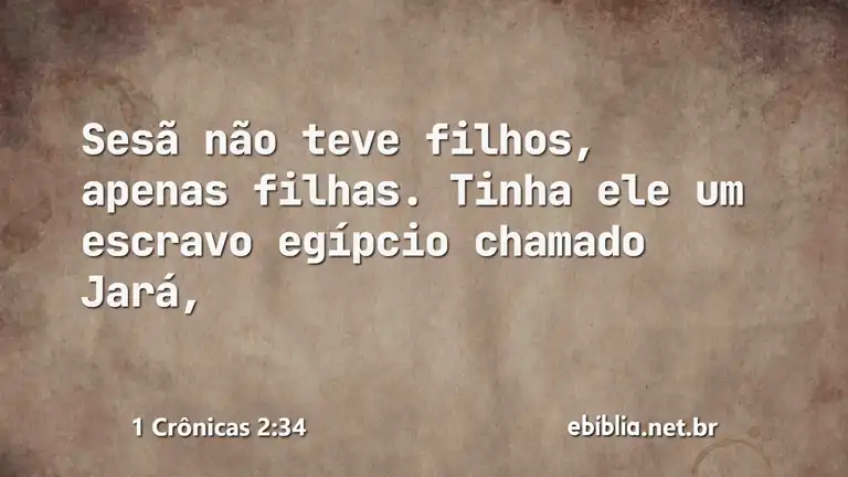 1 Crônicas 2:34