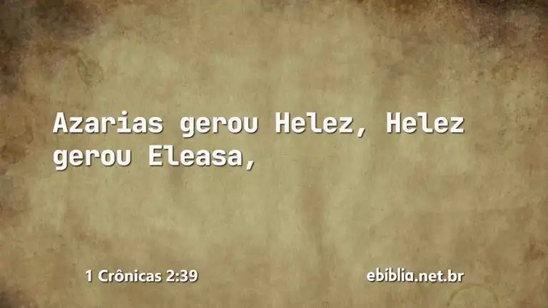 1 Crônicas 2:39