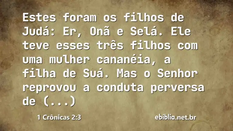 1 Crônicas 2:3