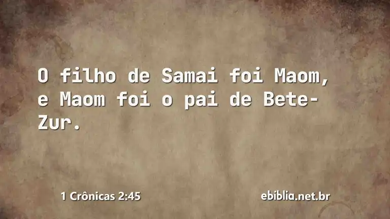 1 Crônicas 2:45