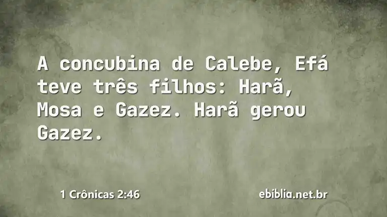 1 Crônicas 2:46