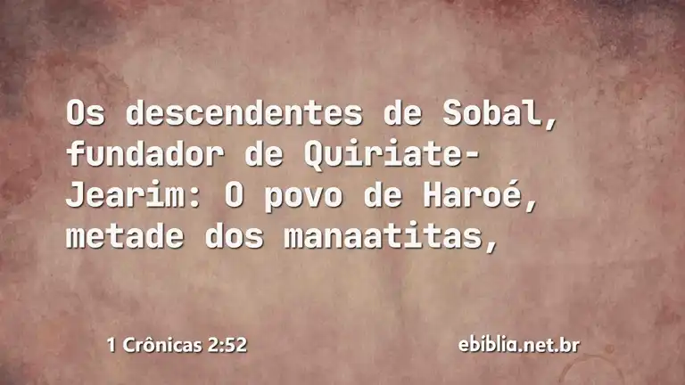 1 Crônicas 2:52