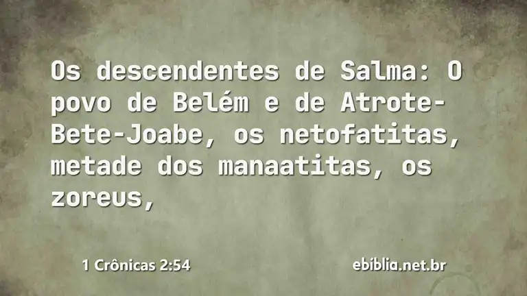 1 Crônicas 2:54