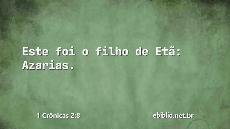 1 Crônicas 2:8