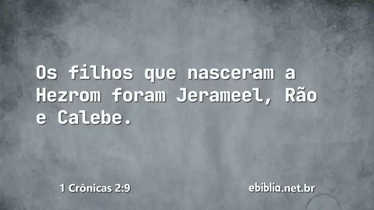 1 Crônicas 2:9