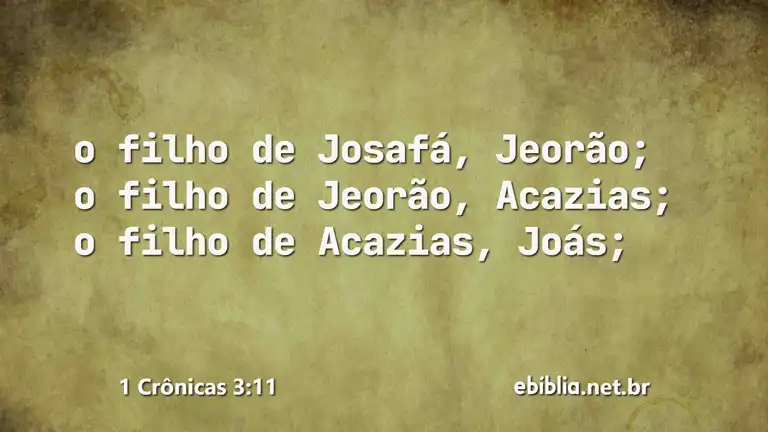 1 Crônicas 3:11