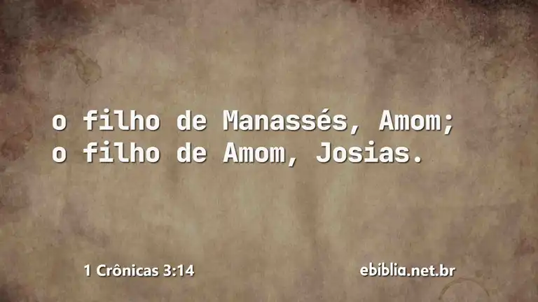 1 Crônicas 3:14