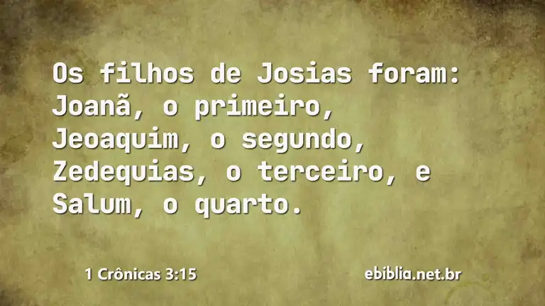 1 Crônicas 3:15