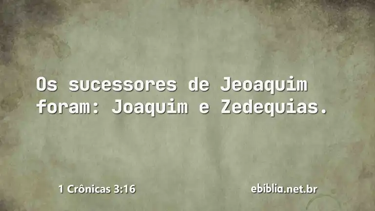 1 Crônicas 3:16