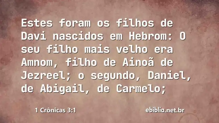 1 Crônicas 3:1