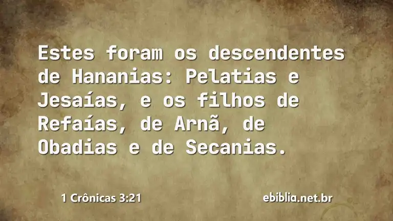 1 Crônicas 3:21