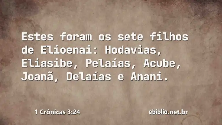 1 Crônicas 3:24