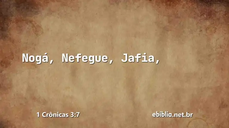 1 Crônicas 3:7