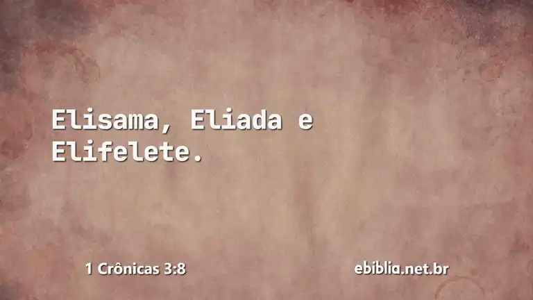 1 Crônicas 3:8