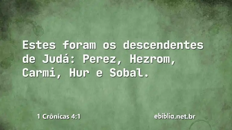 1 Crônicas 4:1