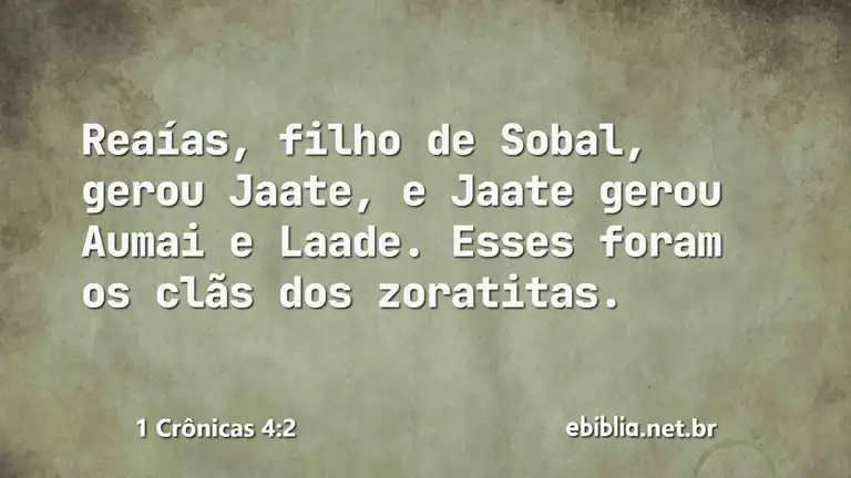 1 Crônicas 4:2