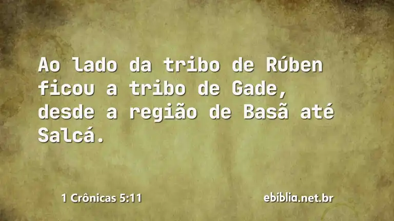 1 Crônicas 5:11