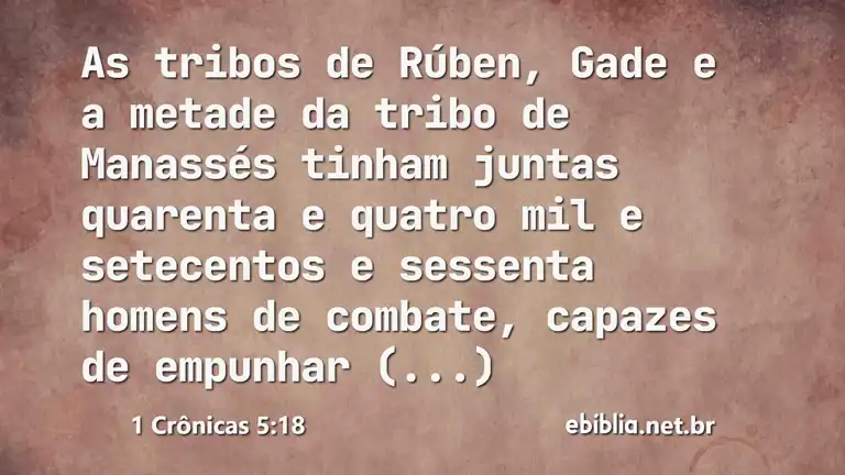 1 Crônicas 5:18