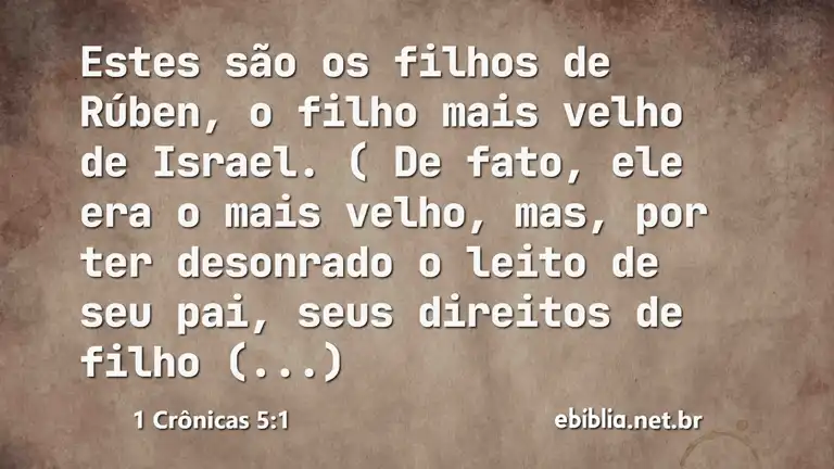 1 Crônicas 5:1