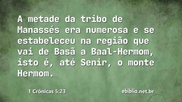 1 Crônicas 5:23