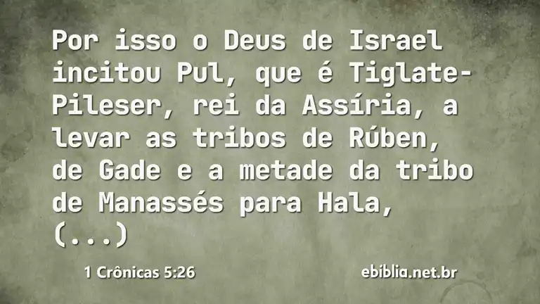 1 Crônicas 5:26