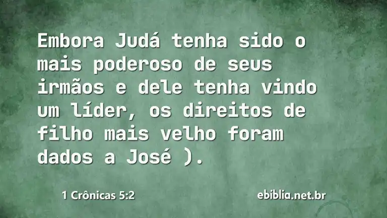 1 Crônicas 5:2