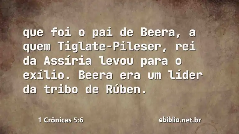 1 Crônicas 5:6