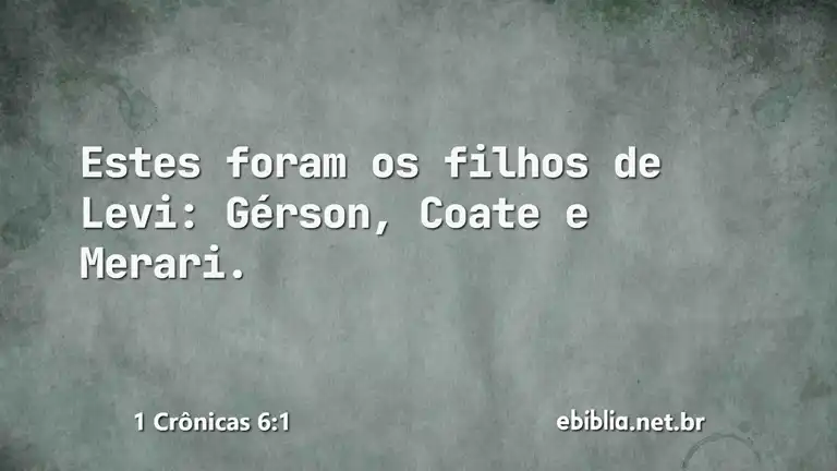 1 Crônicas 6:1