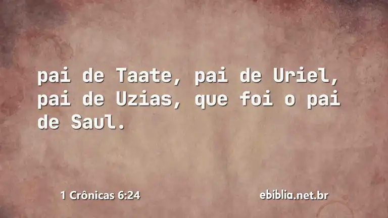 1 Crônicas 6:24