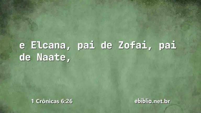 1 Crônicas 6:26