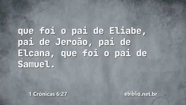 1 Crônicas 6:27