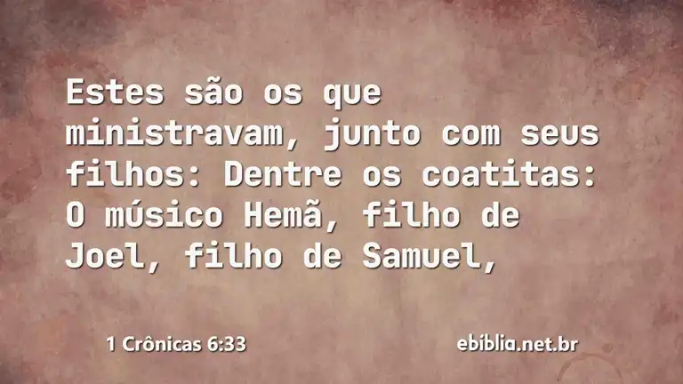 1 Crônicas 6:33