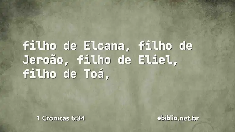 1 Crônicas 6:34