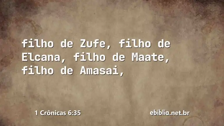 1 Crônicas 6:35