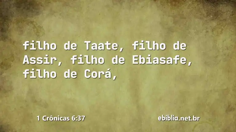 1 Crônicas 6:37