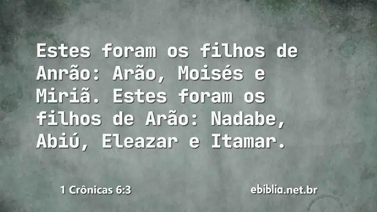 1 Crônicas 6:3