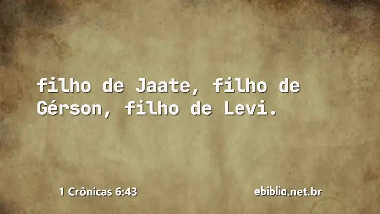 1 Crônicas 6:43