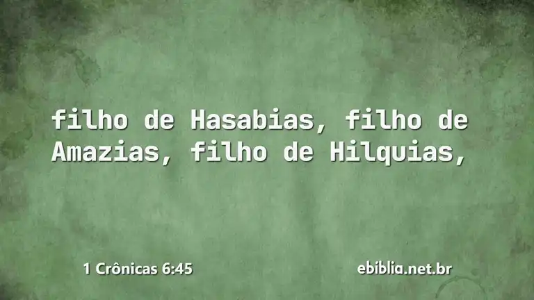 1 Crônicas 6:45