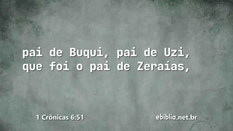 1 Crônicas 6:51