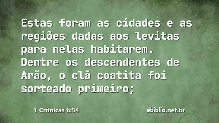 1 Crônicas 6:54