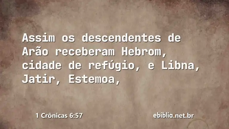 1 Crônicas 6:57