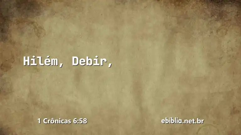 1 Crônicas 6:58