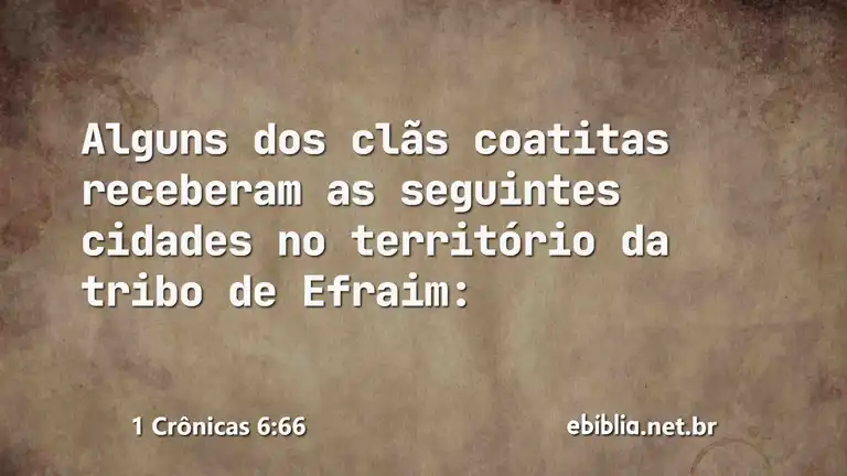 1 Crônicas 6:66