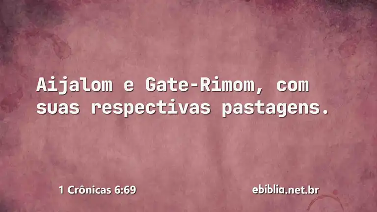 1 Crônicas 6:69