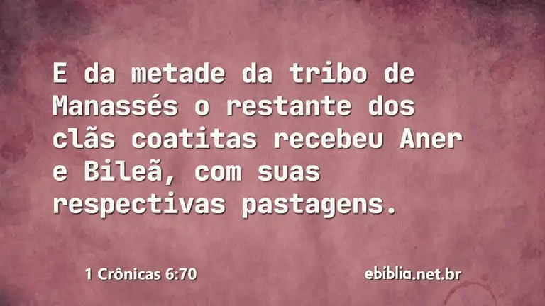 1 Crônicas 6:70