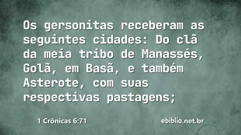 1 Crônicas 6:71