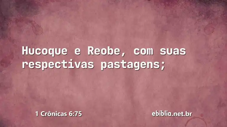 1 Crônicas 6:75