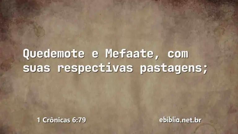 1 Crônicas 6:79