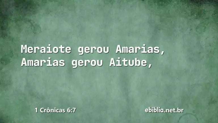 1 Crônicas 6:7